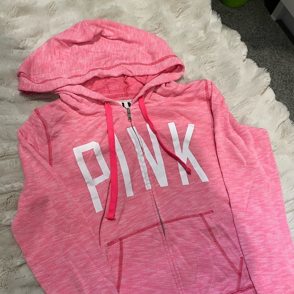 PINK Victoria Secret Zip Up, Size Small